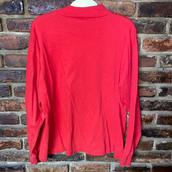 Lands' End Cotton Long Sleeve Mock Neck T-Shirt Women's Size Large - Picture 4 of 4